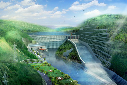 胡市镇老挝南塔河1号水电站项目